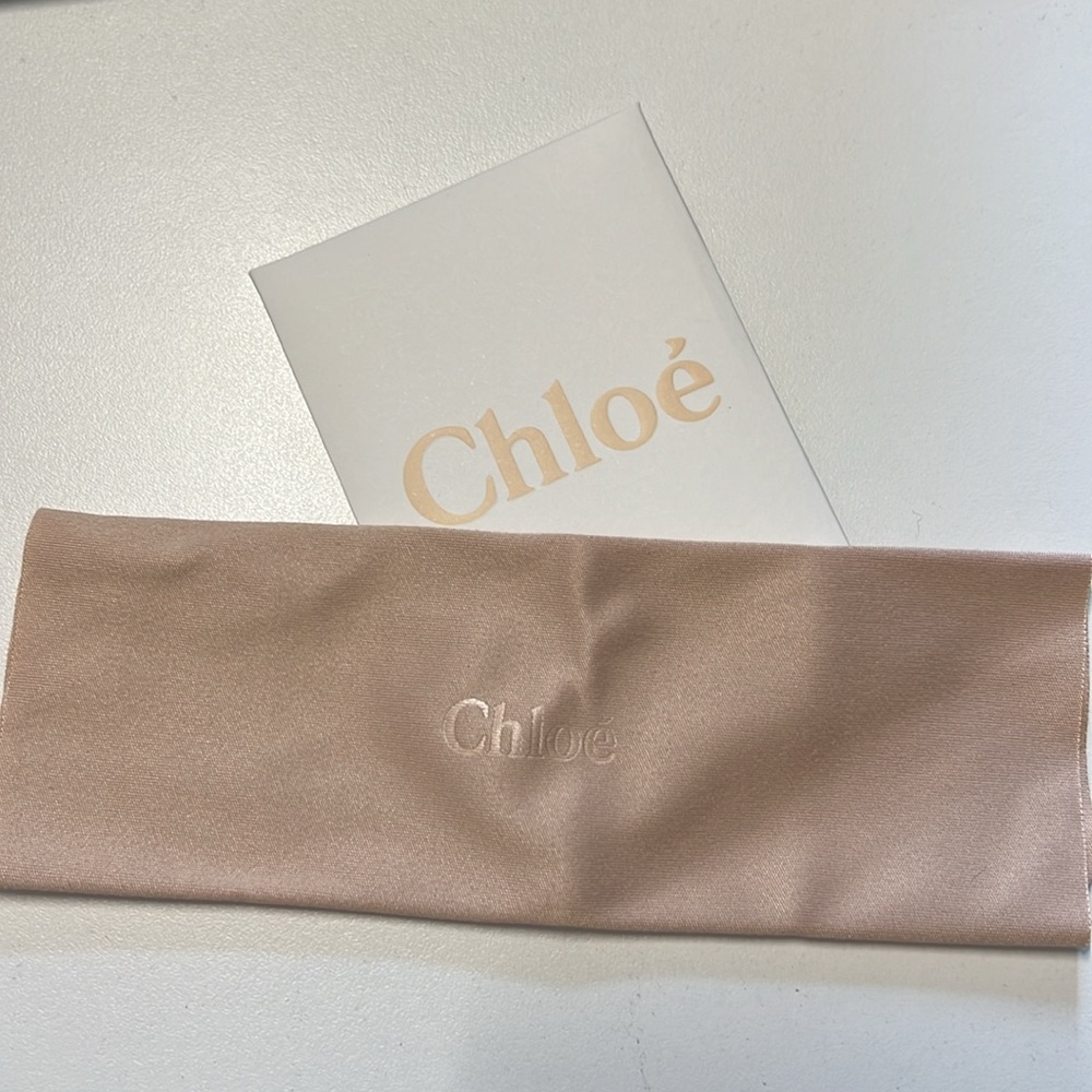 CHLOE WOMEN'S DILLIE OVAL GOLD SUNGLASSES WITH BEAD DETAIL, NWT, $466 - Picture 7 of 10